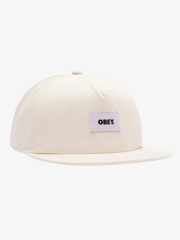 Obey Bold Label Organic Strapback 2 Unbleached