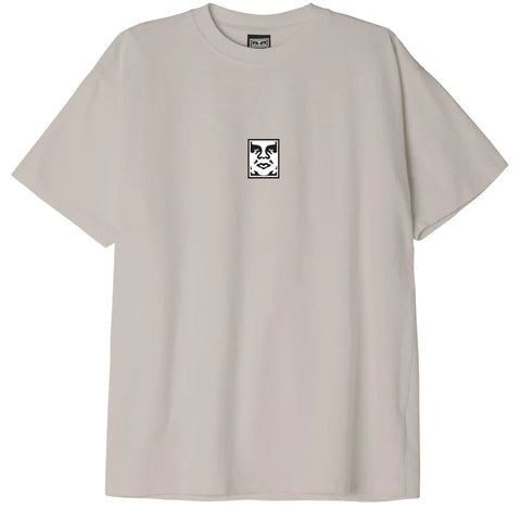 Obey Icon Heavyweight Tee Silver Grey