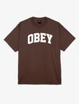 Obey Collegiate Tee Java Brown