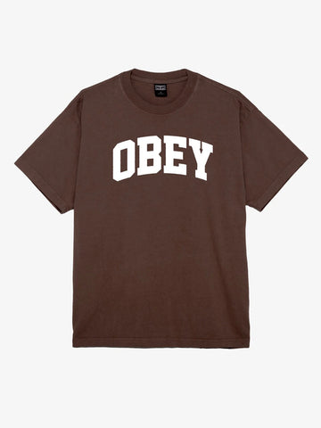 Obey Collegiate Tee Java Brown