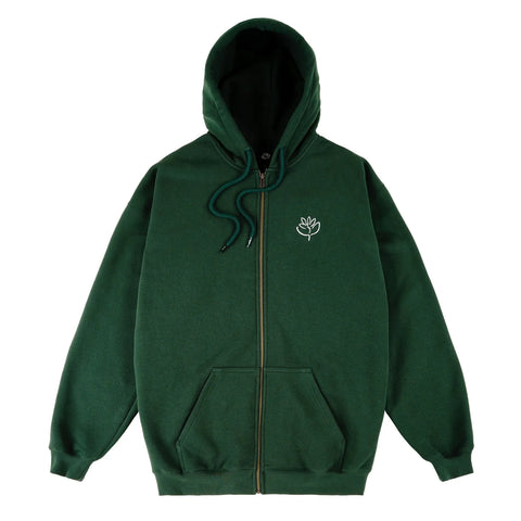 Magenta Le Baiser Zipped Hoodie Forest Green