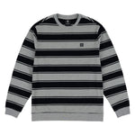 Chain To Bank Strife Stripe L/S Crew Black