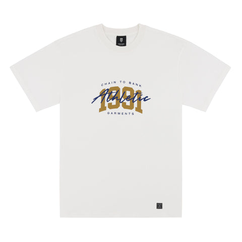 Chain To Bank Athlete Of The Year T-Shirt White & Gold