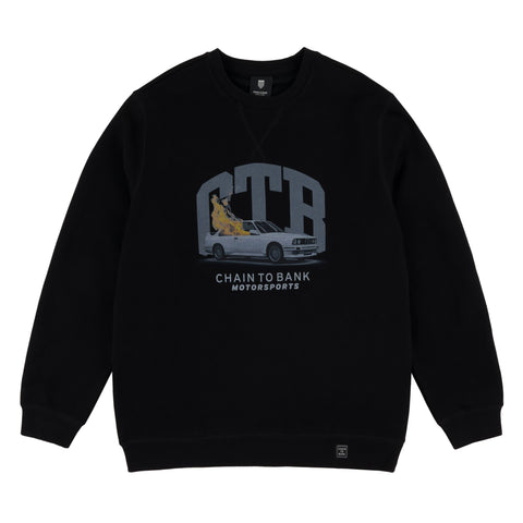 Chain To Bank Beemer Of Fire Crewneck Black