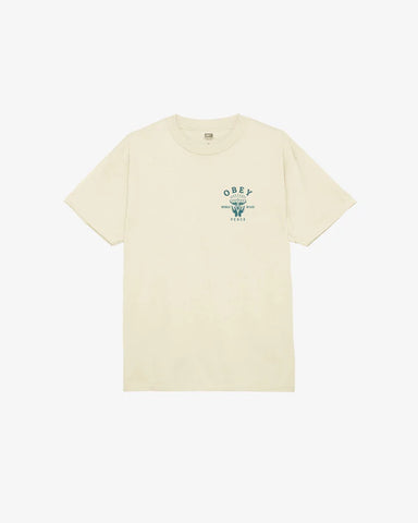 Obey Lotus With Hands Tee Cream