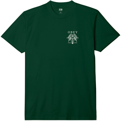 Obey Birds Of Justice Tee Forest