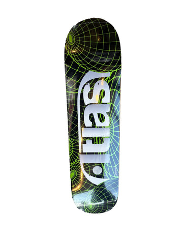 Graphic Atlas Globe Skateboard O Shape