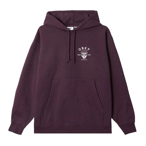 Obey Lotus With Hands Fleece Hoodie Pigment Plump Perfect