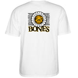 Bones Wheels Pushing Up Daisies Tee White