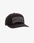 Obey Academy 6 Panel Classic Snapback Cap Chocolate Multi