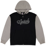 Loviah Baseball Zip Up Hoodie Black