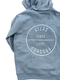 Atlas Round Logo Hoodie Grey